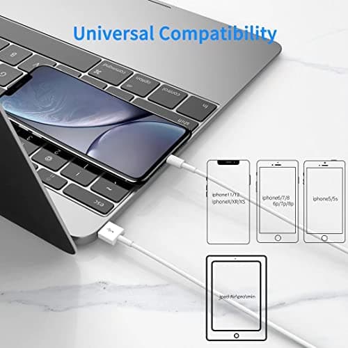 iPhone Charger [Apple MFi Certified], 2Pack 6ft Fast Lightning Cable for Long Cord, Apple Charging Cord for iPhone 12/11 Pro/11/XS MAX/XR/8/7/6s/6/5S/SE iPad/Air Original - Thumbnail 6