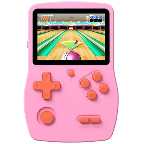 32 Bit Handheld Game for Kids Preloaded 139 Retro Video Games, 3.0'' IPS Screen and Rechargeable Battery Portable Gaming System, Mini Travel Electronic Toy Gifts for Boys Girls (Pink) - Image 1