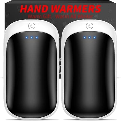 Lerat 2 Pack Hand Warmers Rechargeable, Electric Hand Warmers Portable Reusable, 3S Heating Hand Warmer, 3-Settings, 2-in-1 Charging, Outdoor/Hunting/Camping Essentials, Gifts for Men Women Kids - Image 1