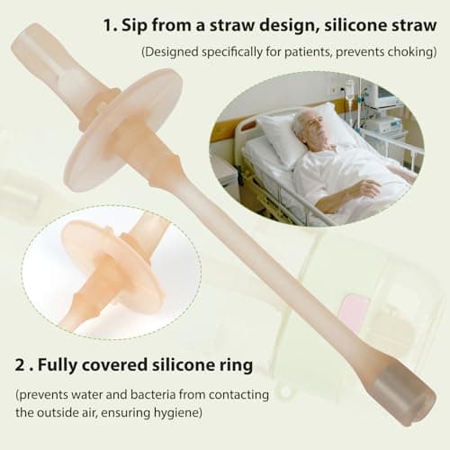 PPSU Water Bottle for Postpartum & Bedridden Care, Sip-Controlled Flow & Anti-Choking Design, Patented Leak-Proof Easy Drinking Cup with Straw, Spill-Proof for Seniors, Pregnancy & Recovery(17oz) - Thumbnail 5