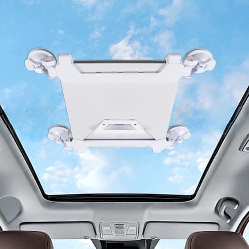 Starlink Mini Suction Cup Mount for Car Sunroofs or Windows – Secure Satellite Mounting Kit with Strong Grip for RVs, Boats and Road Trips – Stable Signal Guaranteed (White-A)