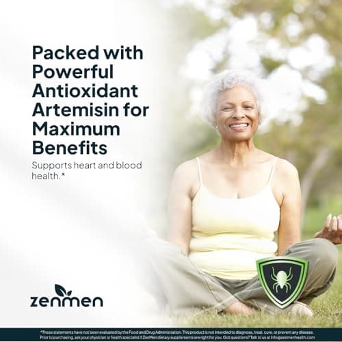 Zenmen Organic Sweet Wormwood (Artemisia Annua) Extract- Immune Support and Source of Antioxidants - 2.32 fl oz / 60ml, Vegan, Manufactured in The USA - Thumbnail 6