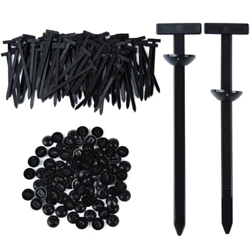 Nylon Universal Cable Tie Buckle, Multi-Functional Black Zip Ties with Pin & Button, 100 PCS Snap-Fit Nylon Fastening Clip for Car Repairs,Home,Garden,Workshop