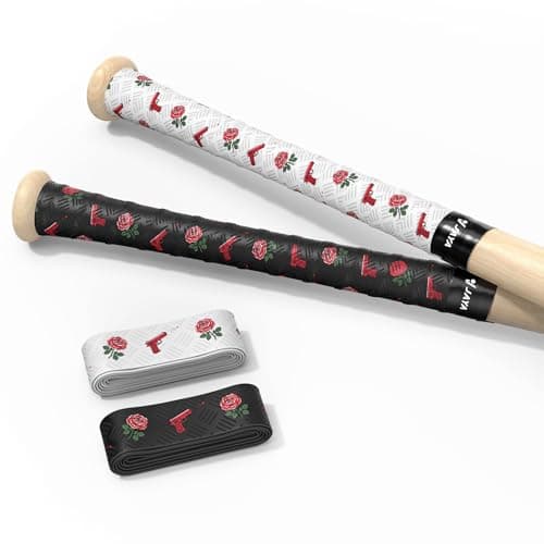 JAYA Bat Grip Tape, 2-Pack Mixed Colors, 1.1mm PU Bat Wrap with Full Adhesive Backing, Non-Slip Sweat-Wicking & Breathable Handle Grip for Baseball/Softball/Cricket Bats, 1100 x 27mm - Image 1