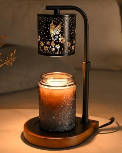 Eandisom Candle Warmer Lamp Timer - Hummingbird Candle Lamp Warmer, Birthday Gifts for Women, Mothers Day Gifts for Mom, House Warming Gifts New Home, Candle Warmer for Jar Candles with 2 Bulb - Image 1