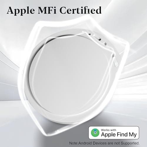Air Tracker Tags-4 Pack, Bluetooth Tracker, Work with Apple Find My (iOS Only), Smart Tag with Protective Case/Keychain/Lanyard, for Luggage/Key/Suitcase, Replaceable Battery, Waterproof Key Finder - Thumbnail 3