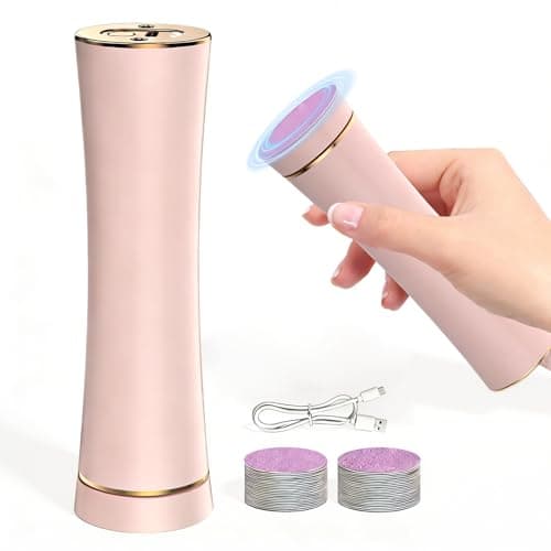 VISDOLL 2026 Upgrade Electric Foot Callus Remover, 3-Speed Ergonomic Foot File, Rechargeable, 20 Disposable Sandpaper Discs, Professional Pedicure Tool for Dead Skin & Calluses - Pink - Image 1