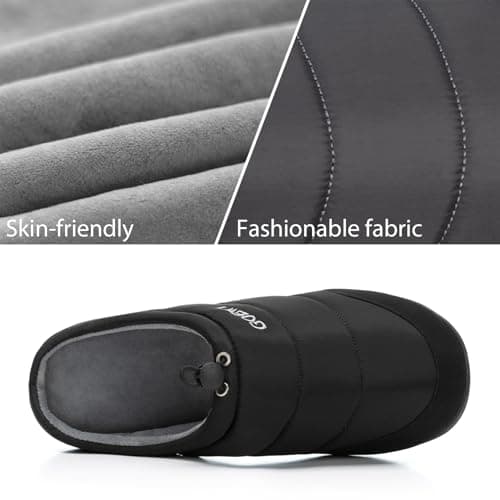 GOEWY Two-Tone Mens Slippers,Indoor and Outdoor House Shoes with Memory Foam,Anti-Slip Bedroom Slippers as Gifts for Mens Him Dad Husband boyfriend - Thumbnail 3