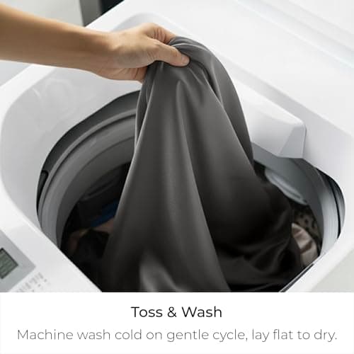 Mellanni Pure Silk Pillowcase King Size - Perfect for Hair and Skin, Preventing Wrinkles - Easy Care - Naturally Cooling Silk Pillow Cover with Hidden Zipper (King, Dark Gray) - Thumbnail 5