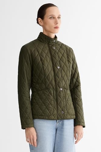 Orolay Women's Quilted Lightweight Puffer Jacket Slim Fit Padded Coat Casual Zip Up Outerwear with Pockets Green XX-Large - Thumbnail 6