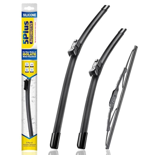 5 PLUS® Windshield Wipers Replacement for 2024-2021 Chevy Tahoe Suburban/GMC Yukon Yukon XL,Silicone Water Repellent Wiper Blades-22"/22"/13"(Set of 3), OEM Fit, All-Season, Easy Installation - Image 1