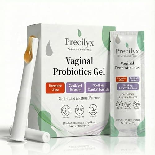 Precilyx Vaginal Probiotics Intimate Care Gel for Women with Boric Acid Odor Control,Itch Relief & pH Balance Hormone-Free | BV & Yeast Infection Care | Dryness Moisturizer,14 Pre-Filled Applicators - Image 1