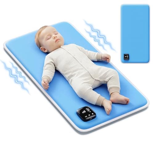 Baby Vibrating Sleep Soother Pad, Baby Sleep Aid, Vibrating Mattress Pad Sleep Soother, 90 Min Timer, Vibrating Mat for Sleep, Aid to Calm Fussy Newborn for Easier Rest, Infant: 0-12 Months, Blue