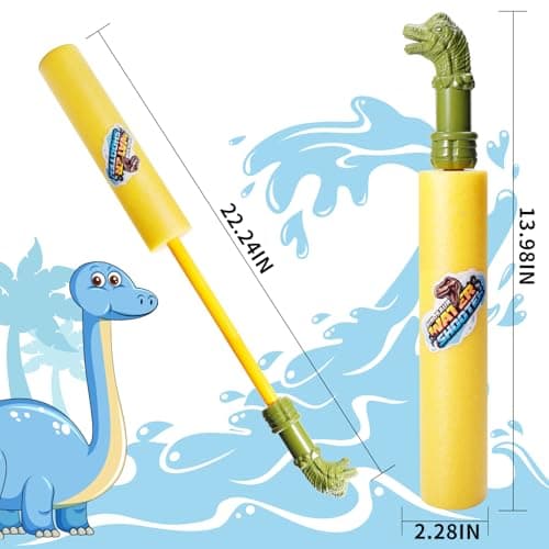 9 Pack Water Guns Pool Toys Summer Lake Pool Deals Game Blaster Outdoor Water Shooters Swimming Play Activities for Kids Teens Adults (9 Dinosaurs) - Thumbnail 2