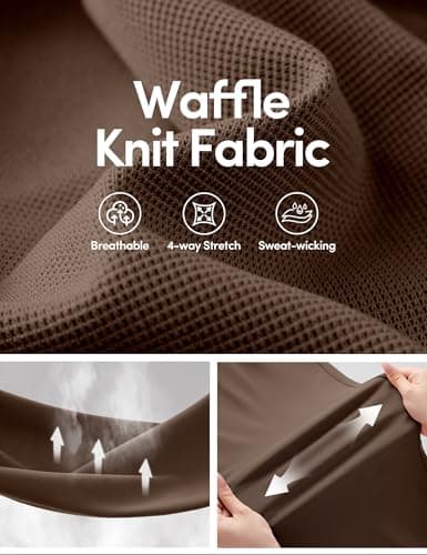 IUGA Wide Leg Pants Woman Pull on Stretchy Work Dress Pants High Waisted Business Casual Trousers Slacks Standard, Meduim, Coffee - Thumbnail 4