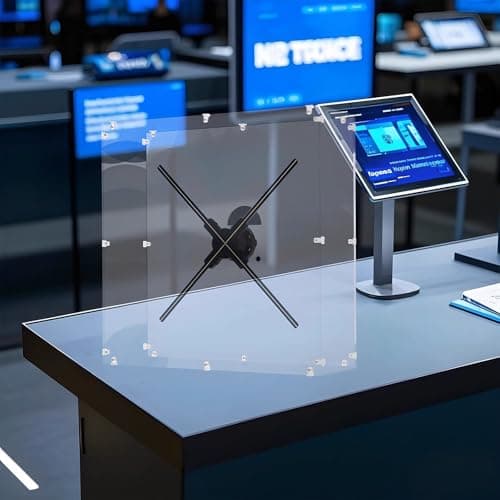 3D Hologram Fan,27.5“ Christmas Tree Holographic Fan Advertising Display with Remote,Hologram Projector with 700 Video Library,70CM Hologram Fan HD LED for Business Store Signs,Halloween - Thumbnail 3