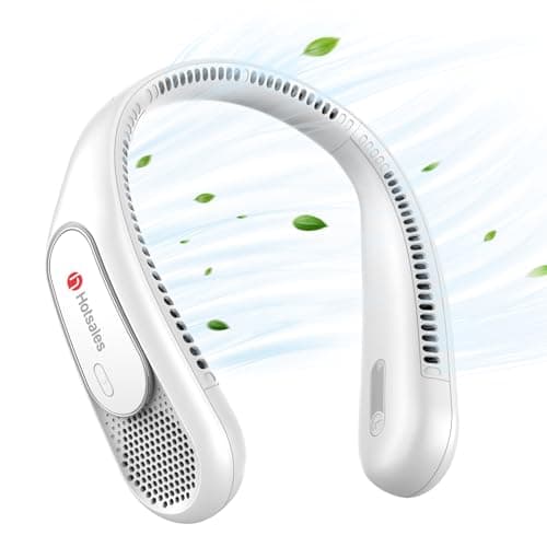 Hotsales Neck Fan, Hands Free Bladeless Neck Fans Portable Rechargeable, 6000 mAh Battery Operated Wearable Personal Fan, Cooling Neck Fan, 3 Speeds, USB Fan Gifts for Men, Women, Travel, Outdoor - Image 1