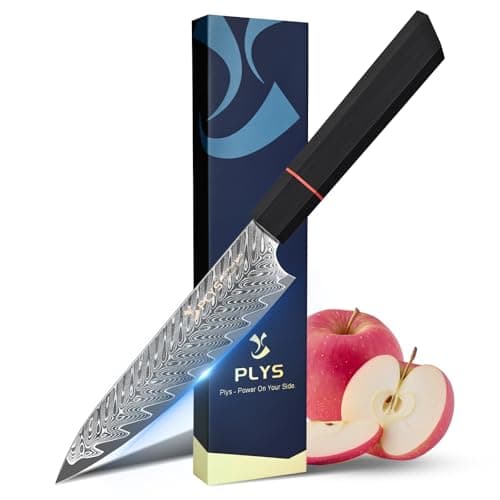 5.5-Inch Japanese Chef Knife - Razor Sharp Damascus Small Kitchen Knife, AUS-10 Steel for Paring Knife with G10 Handle - Image 1