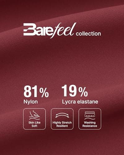 G4Free Maternity Shorts with Pockets Over The Bump Summer Loose Biker Short Workout Yoga Athletic Lounge Pants Casual(Dark Burgundy,S) - Thumbnail 5