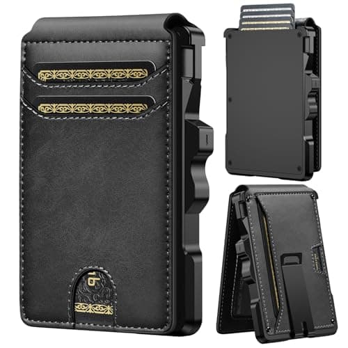 furid Smart Wallet For Men Slim: Rfid Minimalist Pop Up Wallets with Money Clip Metal Credit Card Holder - Gifts for Husband Father at Birthday Anniversary - Image 1