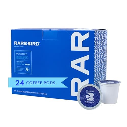 Rarebird Px Coffee Pods (Dark Roast) | Compatible with K-Cup® Brewers | Jitter-Free Energy, Refined Focus, Sleep-Friendly | Coffee Made with Paraxanthine Instead of Caffeine, 24 Count - Image 1