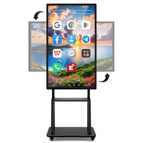 JYXOIHUB Smart Board, 55 Inch Digital Electronic Whiteboard and Smartboard for Classroom, Screen Mirroring for Live Streaming Capacitive Touchscreen, Displays and Player for Advertisin (Board Only)