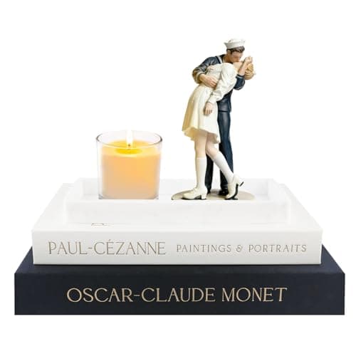 OUTDOORJERKER|Decorative books for home decor fake books box set of 2|faux books for decor on Bookshelf and Entry way table or book decor as coffee table books - Image 1