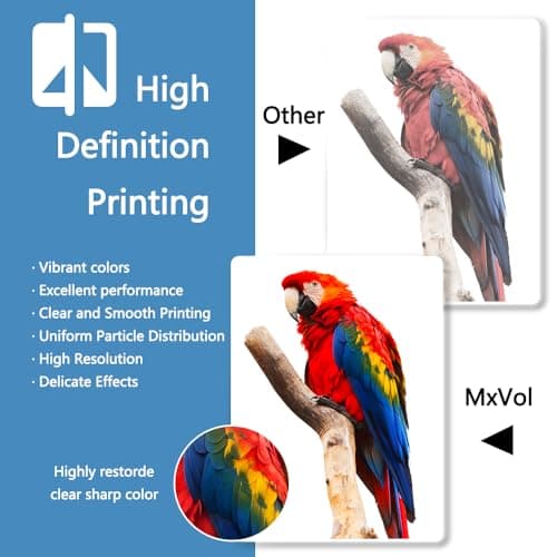 MxVol 63XL Ink Cartridge Replacement for HP Ink 63 XL HP63 2-Pack Black - Thumbnail 5