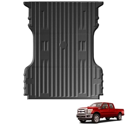 Lumway Truck Bed Mat for Ford F250 F350 F450 Super Duty 1999-2016 (NOT for Drop-in), All Weather Truck Bed Liner for F-250 F-350 F-450 Accessories, 6.8FT 81.9'' TPE Heavy Duty Cargo Liner Truck Mat