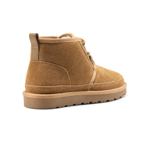 Bruno Marc Men's Winter Snow Boots FuzzyGo Cozy Suede Leather Cold Weather Warm Outdoor Casual Ankle Boots,Size 12,Chesnut,SBSB2402M - Thumbnail 6