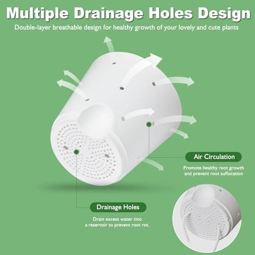 Vanslogreen Orchid Pots with Holes, 6 Inch Self Watering Orchid Pot 3 Pack Plastic Plant Pots for Orchid, Flower (Multicolor) - Thumbnail 2