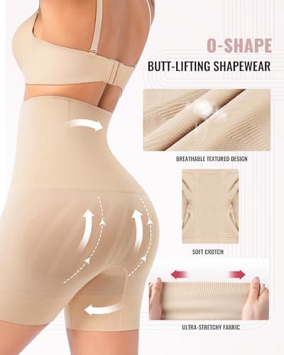 ForeverShaper Tummy Control Shapewear for Women Seamless High Waist Shaper Shorts Butt Lifting Thighs Slimmer for Under Dress - Thumbnail 2