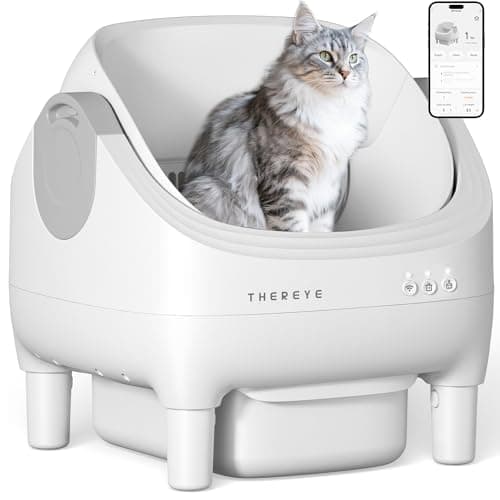 Automatic Litter Box with APP Control, Self Cleaning Cat Litter Box with Dual Safety Sensors, 11L Extra Large Waste Bin, Deodorization, Smart Kitty Litter Boxes with Mat for Multiple Cats - Image 1