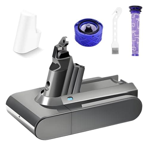 HUAYUE 4.5Ah Replacement Battery for V6 Battery with 1*Pre-Filter 1*Post-Filter 1*Cleaning Brush Compatible with V6 Animal Absolute Motorhead SV03 SV05 SV07 SV09 DC58 DC62 DC74 Vacuum Cleaner,Etc - Image 1