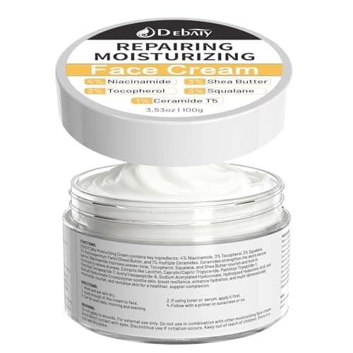 DEBAIY Moisturizer Cream Face Cream with 4% Niacinamide, 3% Tocopherol, Ceramides Boosts Skin Barrier for All Skin Types (3.53oz/100g) - Image 1