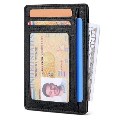 Espera Slim Minimalist Front Pocket Wallet for Men, RFID Blocking Credit Card Holder, Thin Travel ID Card Case, Gifts for Men - Thumbnail 2