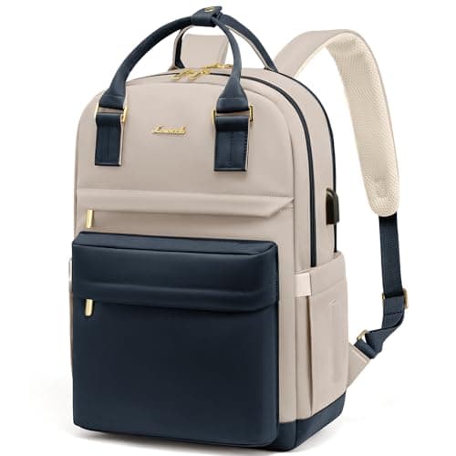 LOVEVOOK Laptop Backpack for Women Men, 17.3 Inch Laptop Bag with USB Port Fashion Waterproof Backpacks Teacher Nurse Stylish Travel Bags Vintage Daypacks for College, Work - Image 1