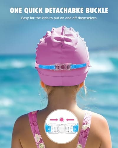 Aegend Swim Goggles for Kids Youth 3-14 Anti-Fog Anti-UV Comfort Fit Goggles for Swimming - Thumbnail 6