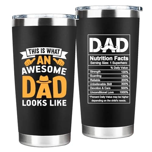 YXOTJHS Gifts For Dad, Cups Tumbler - Fathers Day Dad Gifts From Daughter Son Wife - Birthday, Father's Day, Christmas - Cool Funny Gift For Dads - Image 1