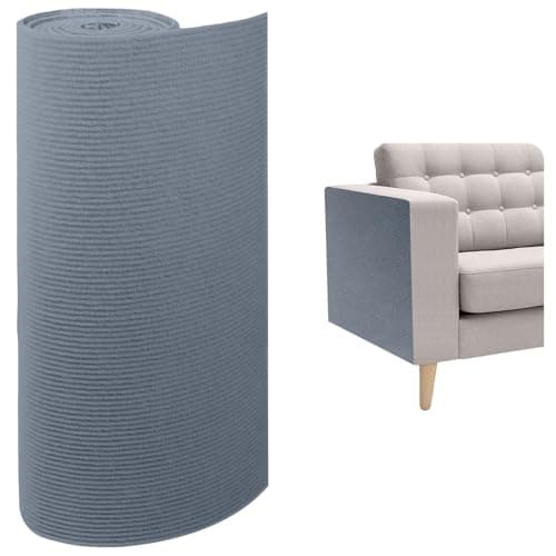 Cat Scratch Furniture Protector, 157.4"x15.8" Cat Scratching Mat, Trimmable Self-Adhesive Cats Claws Scratch Pads, DIY Carpet Mat Replacement for Cats Tree, Cats Wall Shelves, Grey - Image 1