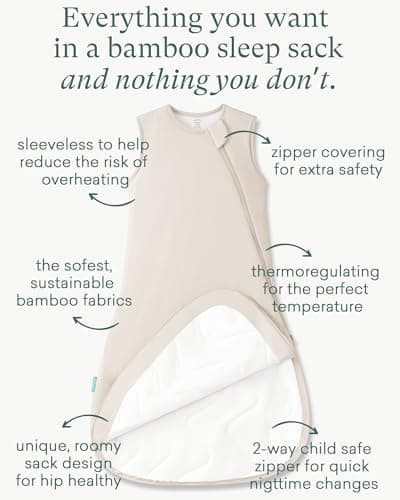 PurComfy Extra-Long Toddler Sleep Sack, Premium Bamboo Viscose Warm Sleeping Bag Supersoft 1.0 TOG Wearable Blanket 3T-4T-5T - Thumbnail 2