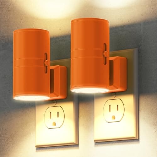 Briignite Night Lights Plug into Wall, Modern LED Night Light Plug in, Dusk to Dawn Sensor, Soft White 3000K, 0-100LM Adjustable Brightness, Dimmable NightLight for Hallway, Bedroom, Stairway, 2 Pack - Image 1