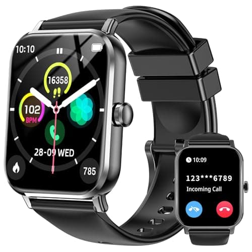 Smart Watch for Men Women with Calling, 1.83" Fitness Tracker with Heart Rate/Sleep Monitor, Step Tracker, New Gen Fitness Watch with 120 Sports Modes, IP68 Waterproof Smartwatch for Android/iOS Black - Image 1