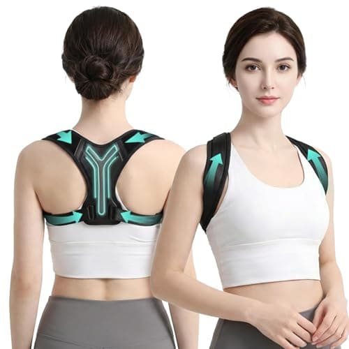 Playire Anatomical Y-Shape Upper Back Posture Corrector For Women, Superior Fabric Back Straightener Posture Brace For Women，Invisible Confidence & Maximum Breathability,Office Essential