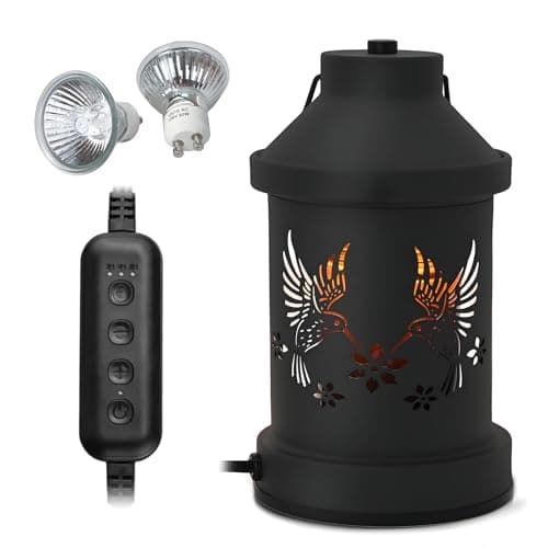 Candle Warmer Lamp Timer- Birthday Gifts for Women Mom, House Warming Gifts New Home Decor, Modern Farmhouse Decor, Hummingbird Candle Warmer Lanterns Vintage for All Jar Candles - Thumbnail 2