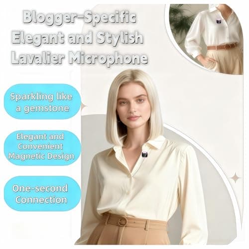 Vyrendor Professional Mini Wireless Lavalier Microphone (2-Pack), Dual Noise Canceling Lav Mic with Charging Case, Ideal for Podcast, Vlog, YouTube, iPhone & Android Device(Type-c,Receiver,Black) - Thumbnail 2