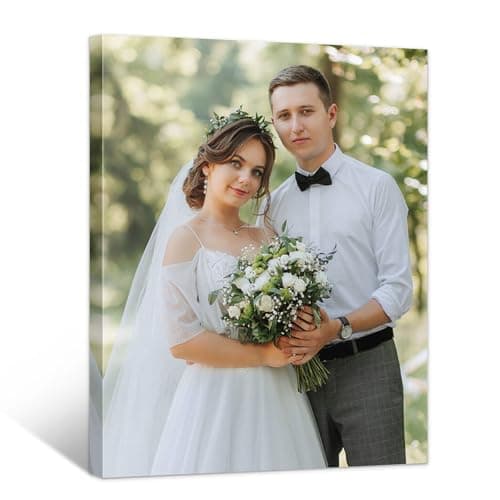 WayToLight Custom Canvas Prints with Your Photos, Canvas Wall Art for Friends, Couples and Weddings, Ideal for Bedroom, Office Decor (8" X 10") - Image 1