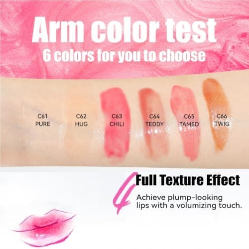 Lip Glow Oil Set – Hydrating & Moisturizing Lip Gloss Oils | High-Shine, Long-Lasting Non-Sticky Lip Care for Smooth Glimmer Finish, Plump Lips | Gift for Women & Girls 3Pcs (Set B) - Thumbnail 4