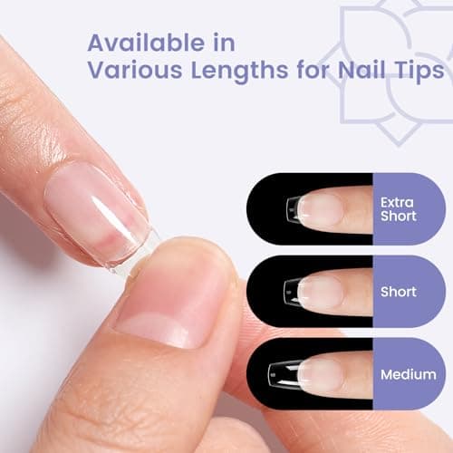 Extra Short Coffin Nail Tips: 240PCS Clear Gel Short Coffin Nails Tips, 12Sizes Full Cover Acrylic Pre-shaped Press on Fake Nail Tips for Nail Extension Home DIY Manicure - Thumbnail 4