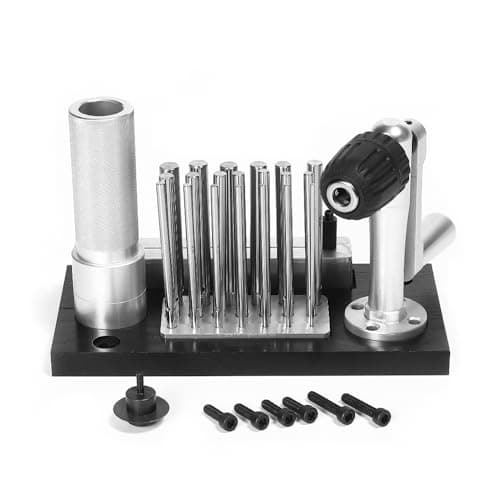 KATWAY Jump Ring Maker Jewelry Tool – Adjustable DIY Wire Coil Machine with 20 Interchangeable Shafts for Chainmail, Necklaces, Bracelets, Earrings – Jewelry Rotary Tool Compatible HH-B06 - Image 1